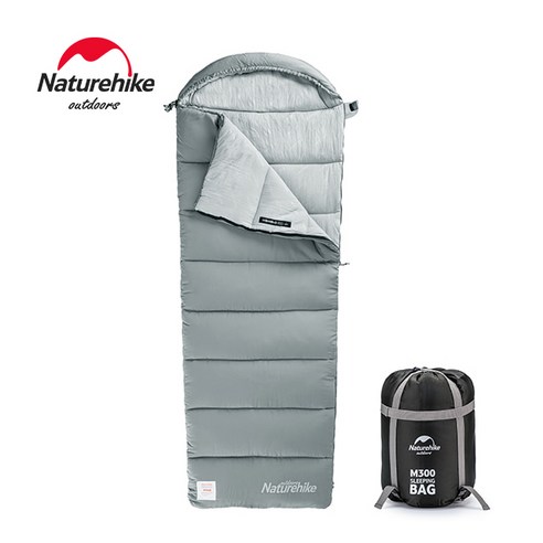 NH20MSD02信封带帽可水洗棉睡袋M300, 그레이스톤