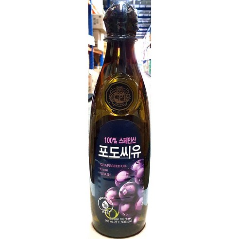 포도씨유(백설 900ml) /식당용 /식자재, 1개, 900ml