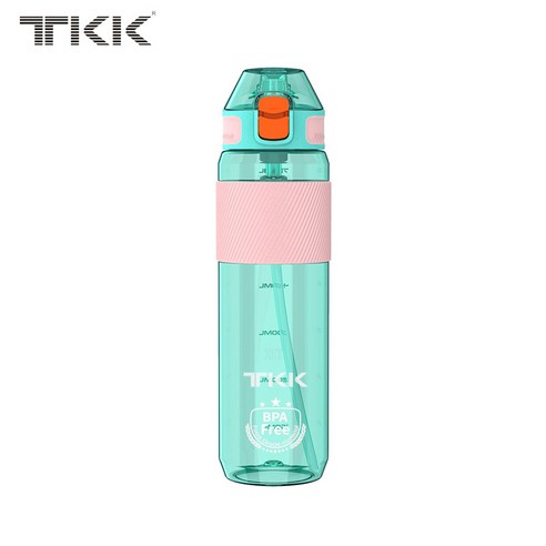 Kanour 창의 플라스틱 컵 성인 학생 야외 운동 헬스 간편 대용량 물컵 트리탄 물컵, 750ml, 파란색
