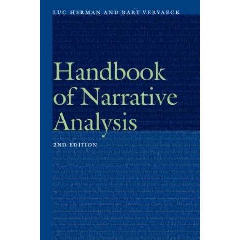 Handbook of Narrative Analysis Paperback, University of Nebraska Press