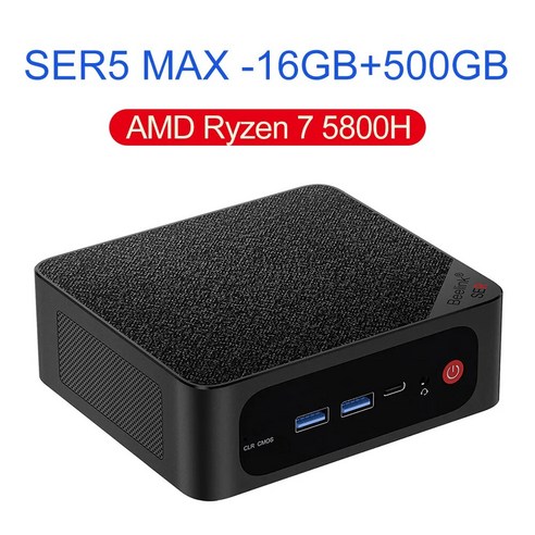 2023 Beelink 미니 PC 게임용 컴퓨터 SER5 AMD Ryzen 7 5800H Pro 7735HS Win 11 DDR4 NVME SSD 5500U, 02 5800H 16G500G_02 UK, 02 5800H 16G500G_02 UK