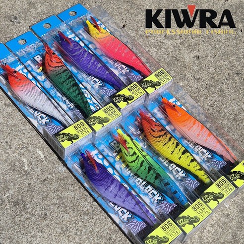 키우라 삼봉에기 V3 삼봉 한치 갑오징어 아이비 에기 K-837, 1세트, 11.3g, 전컬러 8종