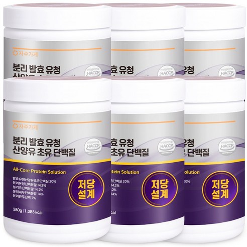 자주가게 초유 앤 분리유청 코어밸런스 식약처인증, 280g, 6개