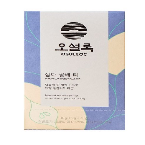 오설록 삼다 꿀배티 30G (1.5Gx20입) Best Top5