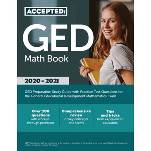 GED Math Book 2020-2021: GED Preparation Study Guide with Practice Test Questions for the General Ed... Paperback, Accepted, Inc., English, 9781635307795