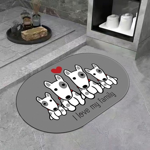 Linzheng규조 진흙 흡수 매트리스 욕실 미끄럽지 않다 규조 진흙 쿠션 세면대 발판 화장실 목욕 속건식 매트리스, GZN4-14, 40*60cm