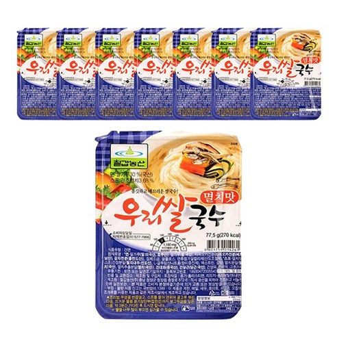 칠갑농산 우리쌀국수 멸치맛 77.5g 8개입, 1개
