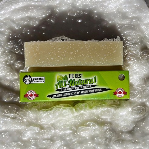 천연 성분으로 안심, 분차파머스 얼룩제거 고체비누로 깨끗한 옷 관리!