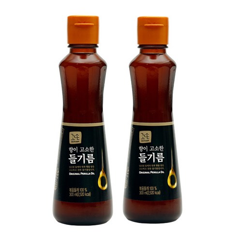 꼬손 향이 고소한 들기름 300ml x (2), 2개 농가들기름 Best Top5