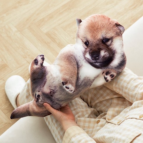 굴뚝강아지 똥강아지 인형 강아지 쿠션 애착 바디필로우 집들이 선물, 50cm