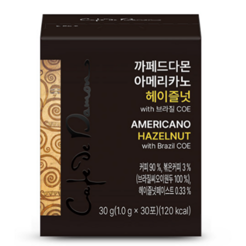 당신의 하루를 활기차게 밝혀줄 핵심문구: 암웨이 까페드다몬 아메리카노 헤이즐넛
