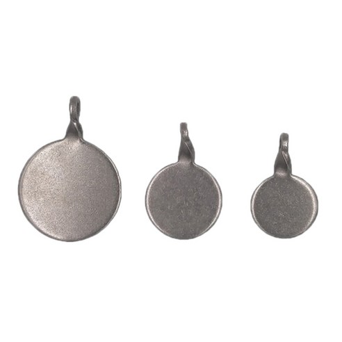 수직 표면 스틱의 경우 3pcs 대상 깜박임 대상 두께 3mm, 스테인레스 스틸, 실버