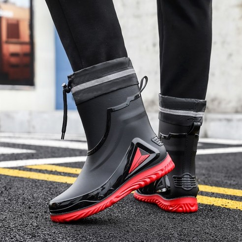 스타일과 실용성을 모두 잡다! COCOYOU 남자 레인부츠 솔직 후기 선상장화