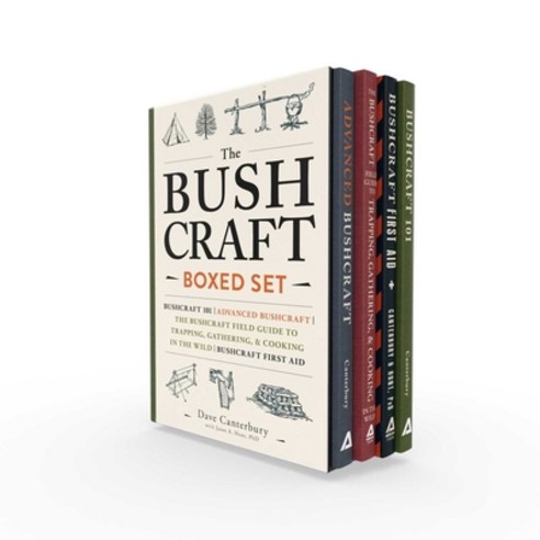 (영문도서) The Bushcraft Boxed Set: Bushcraft 101; Advanced Bushcraft; The Bushcraft Field Guide to Trap... Boxed Set, Adams Media Corporation, English, 9781507206690