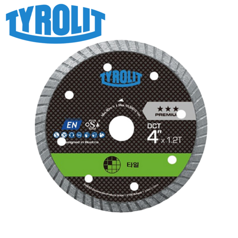 티롤릿 4인치 타일날 그라인더날 절단 절삭 컷팅날, 2개