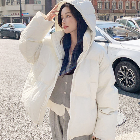 로핀 겨울신상점퍼 아우터 하이넥 잠바 숏패딩 겨울여자패딩