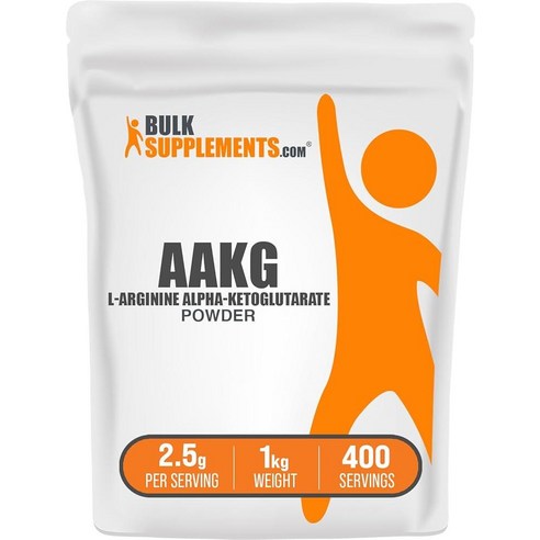 벌크서플리먼트 AAKG 2500 프리워크아웃 부스터 분말 파우더 무맛 500g, 1개