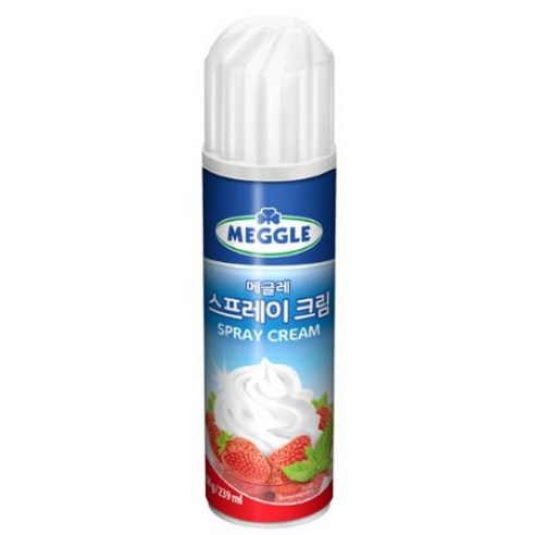 메글레 스프레이 휘핑크림 250g 냉장, 1개, 0.25l