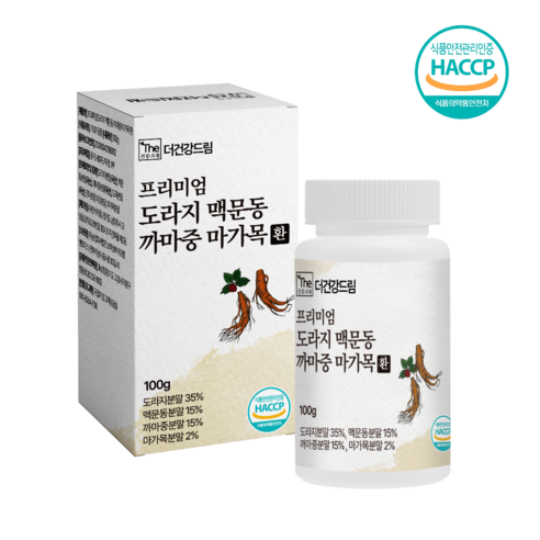 더건강드림 프리미엄 국내산 맥문동 도라지 까마중 마가목 환, 1개, 100g