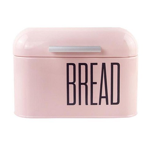 빵 페이스트리 케이크 비스킷 2.5L 대용량 뚜껑이있는 조리대 빵통 보관 홀더, 핑크, 레트로