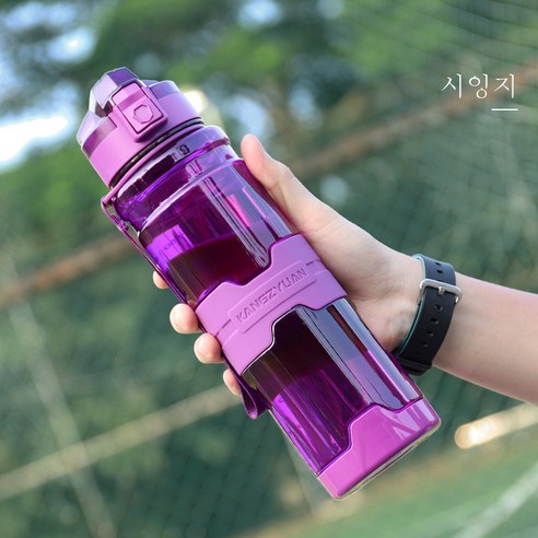 DFMEI 스포츠 물컵 대용량 아웃도어 1000ml 플라스틱 주전자 스페이스 컵 크리에이티브 물병, 올리브그린_1000ml