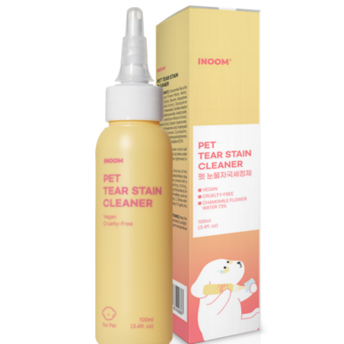 이눔 꽃수 73% 눈가얼룩 & 눈꼽 냄새제거 강아지 눈물자국 세정제, 1개, 100ml