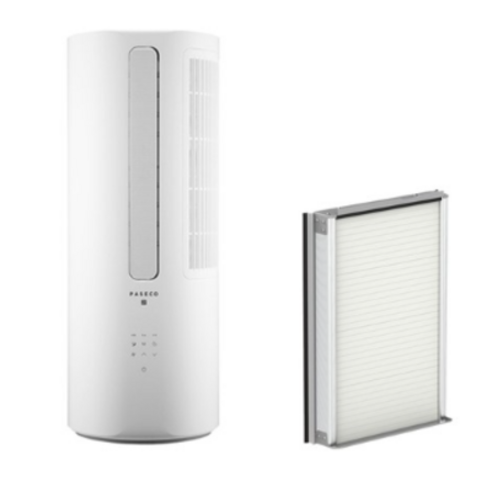 파세코 창문형 에어컨2 정속형 PWA-2200W, PWA-2200W (화이트), 기본+모헤어 추가키트56cm Best Top3