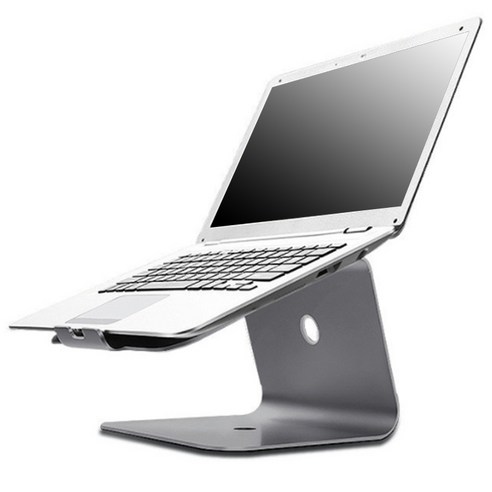 Xzante Macbook Air Pro 노트북 지원용 알루미늄 태블릿 스탠드 홀더 HP Dell(회색)용 냉각 패드 마운트, 회색, 알루미늄 합금