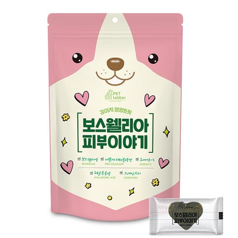 보스웰리아 피부이야기 100g 강아지 피부영양제 20P, 단품