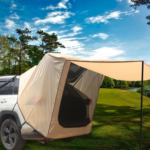 더 편안하고 안전한 차박 캠핑을 위해 캐플러 차박 텐트 도킹 쉘터를 선택하세요.