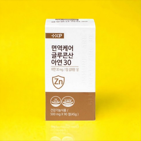 글루콘산 아연 30 전립선 소변 성장 징키 에너지 면역 케어 쏘팔 흑마늘 홍삼 베타글루칸 치커리 칼슘 약국정품 약 3개월, 1개, 90정
