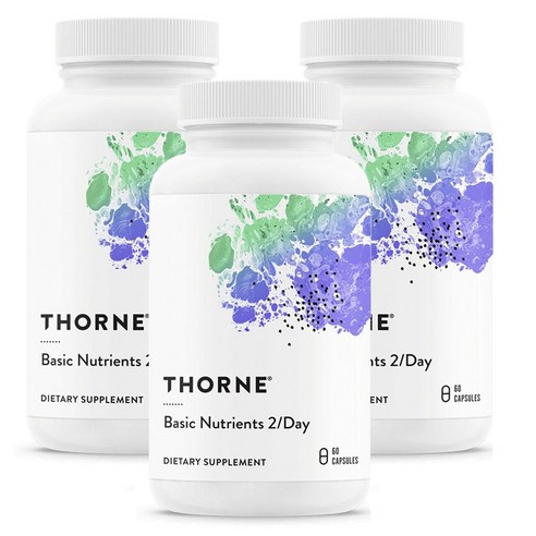 ThorneResearch basic nutrients 2-day 비타민 60캡슐, 60정, 3개