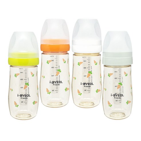 아이별프렌즈 PPSU 아기 캐럿 젖병 270ml, 노꼭지, 민트, 1개