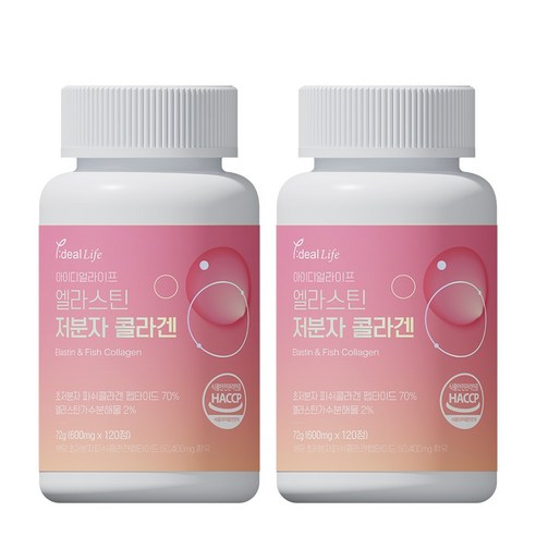 아이디얼라이프 엘라스틴 저분자 콜라겐, 1개, 120정