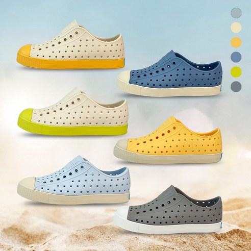 발 냄새 걱정 끝! 우리 아이 쾌적한 여름을 위한 선택, 네이티브 제퍼슨 슈가라이트 스니커즈 네이티브키즈