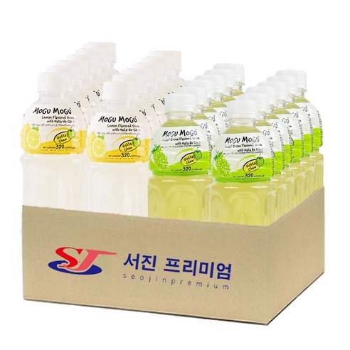 (서진프리미엄) 모구모구 2종혼합(레몬+샤인머스켓) 320mlx24ea, 24개, 320ml
