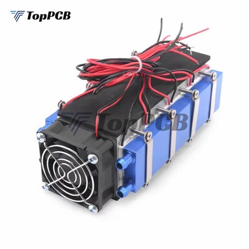 반도체 열전 냉각기 펠티에 전자 냉각 라디에이터 에어컨 냉장고 쿨러 12V 576W 8 칩