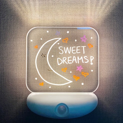 비상 DIY 동작감지 아크릴 LED 무선 센서등, 1개