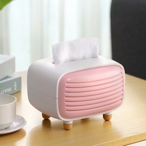 FREELIFE 티슈 스토리지 박스 냅킨 홀더 다기능 잡화 거실 홈 오피스 용 편지지 주최자, 1개, Style F Pink-725