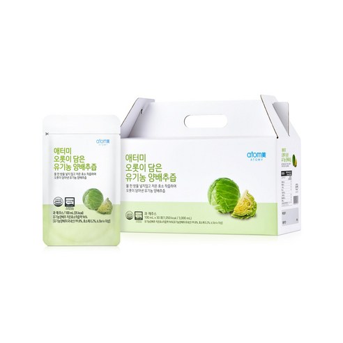 애터미 오롯이 담은 유기농 양배추즙, 30개, 100ML