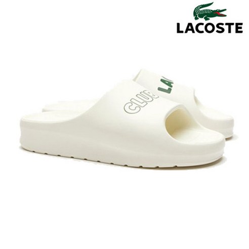 라코스테 LACOSTE 여성 슬리퍼 Serve Slide 2.0 7-45CFA0042WG1 화이트 에보 슬라이드