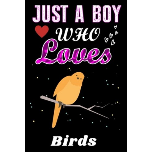 Just a Boy who loves Birds: Birds Lover notebook or dairy Perfect Birds lovers Notebook gift for Boy Paperback, Independently Published