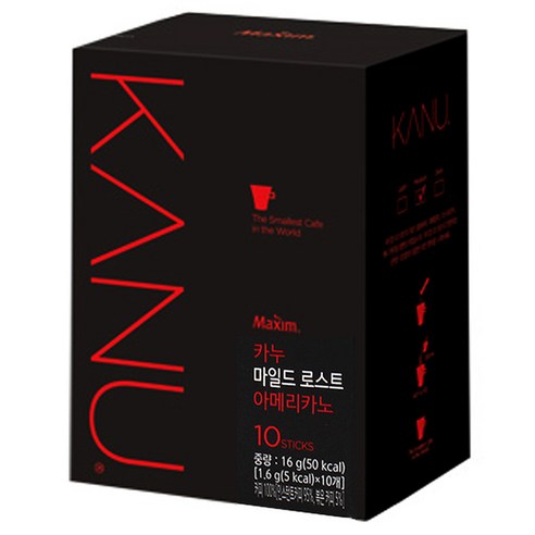 맥심 카누 마일드 로스트 아메리카노, 1.6g, 60개입, 2개