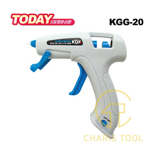 케이디와이 충전 글루건 DC3.7V 20W KGG-20, 1개