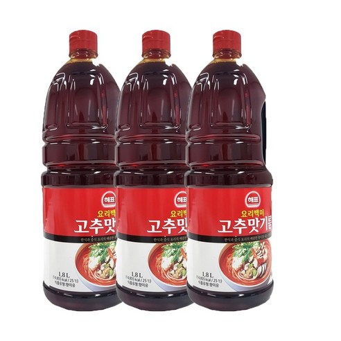(올따옴) 사조해표 고추맛기름 1.8L 3입, 3개