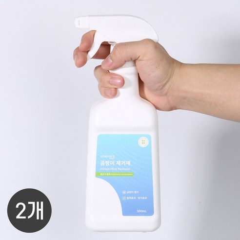 (1+1) 아로헤브 곰팡이제거제, 500ml, 2개 - 곰팡이세정제 | 쿠팡