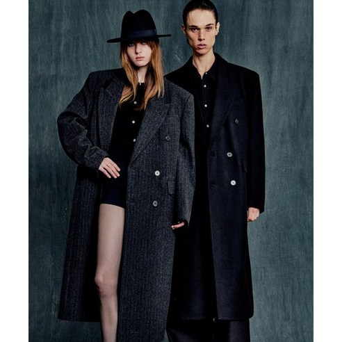 엘무드 LMOOD 발렌티누스 더블 코트 FELTRO 블랙 LCT002BK 276767