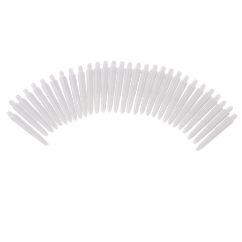 30Pcs 35mm 2BA 스레드 플라스틱 다트 줄기 샤프트 소프트 팁 다트, 1개, 화이트