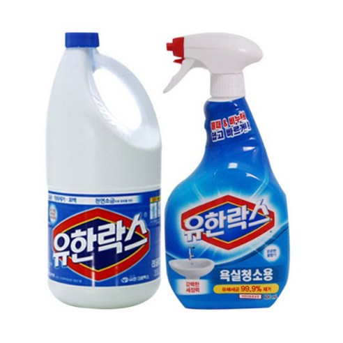 유한락스 레귤러 2L+욕실세정제 600ml, 2세트 유한락스상쾌한후레쉬