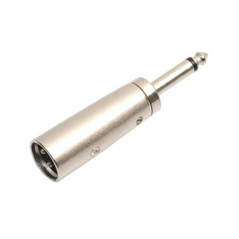 모노 1/4 "수 소켓 오디오 마이크 어댑터 변환기 커넥터에 XLR 3pin 남성, 실버, 설명, 합금